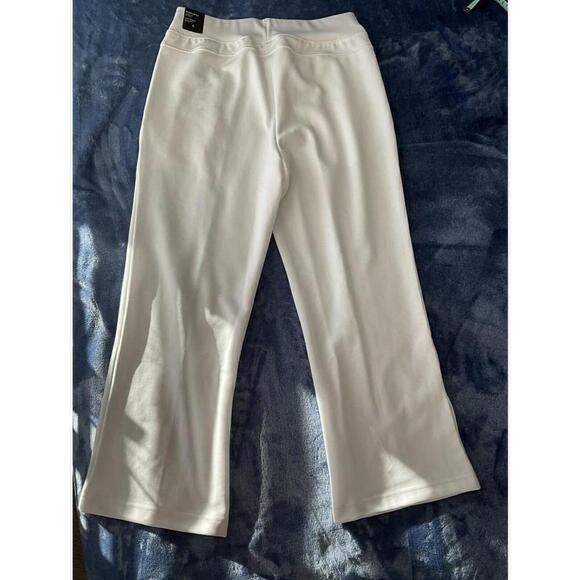 Adidas Women’s Drawstring Xpress Flare Leg Jogging Pants Regular Fit Med White‎ - Picture 6 of 12